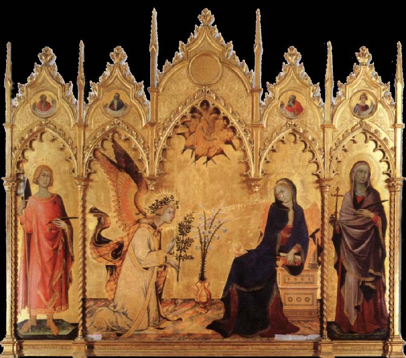 Simone Martini The annunciation with Two Saints Germany oil painting art